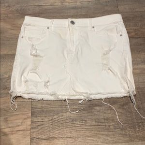 Express Distressed Jean Skirt Size 8